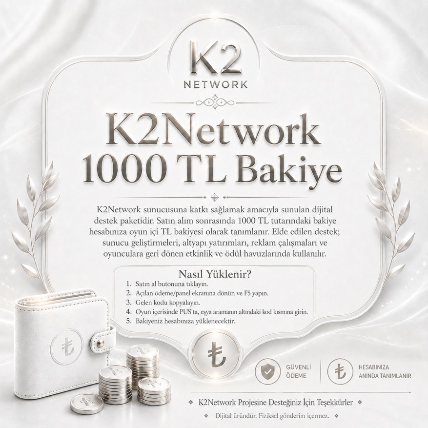 1.000 TL Bakiye