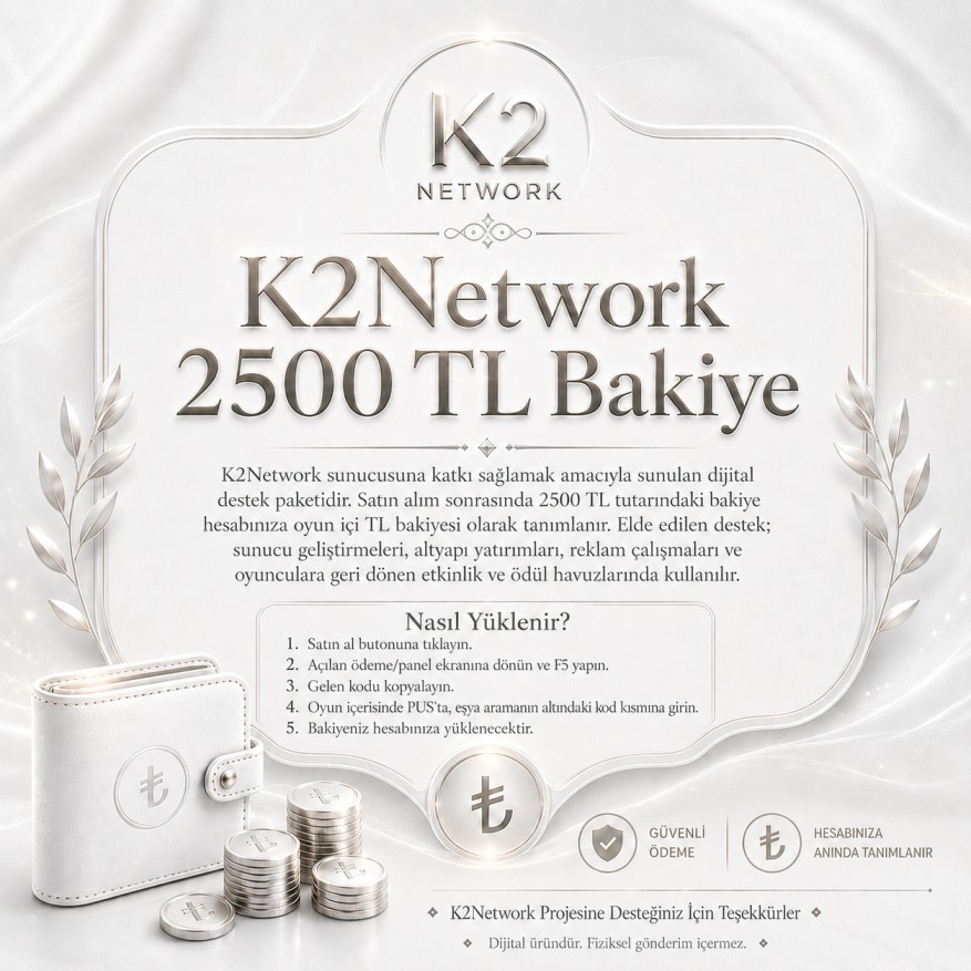 2.500 TL Bakiye
