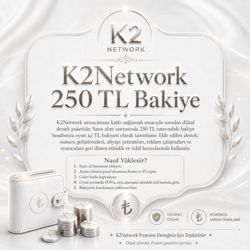 250 TL Bakiye