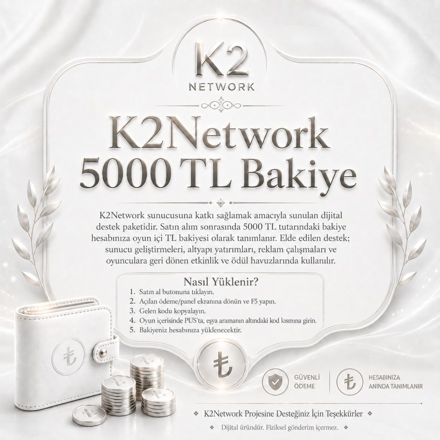 5.000 TL Bakiye