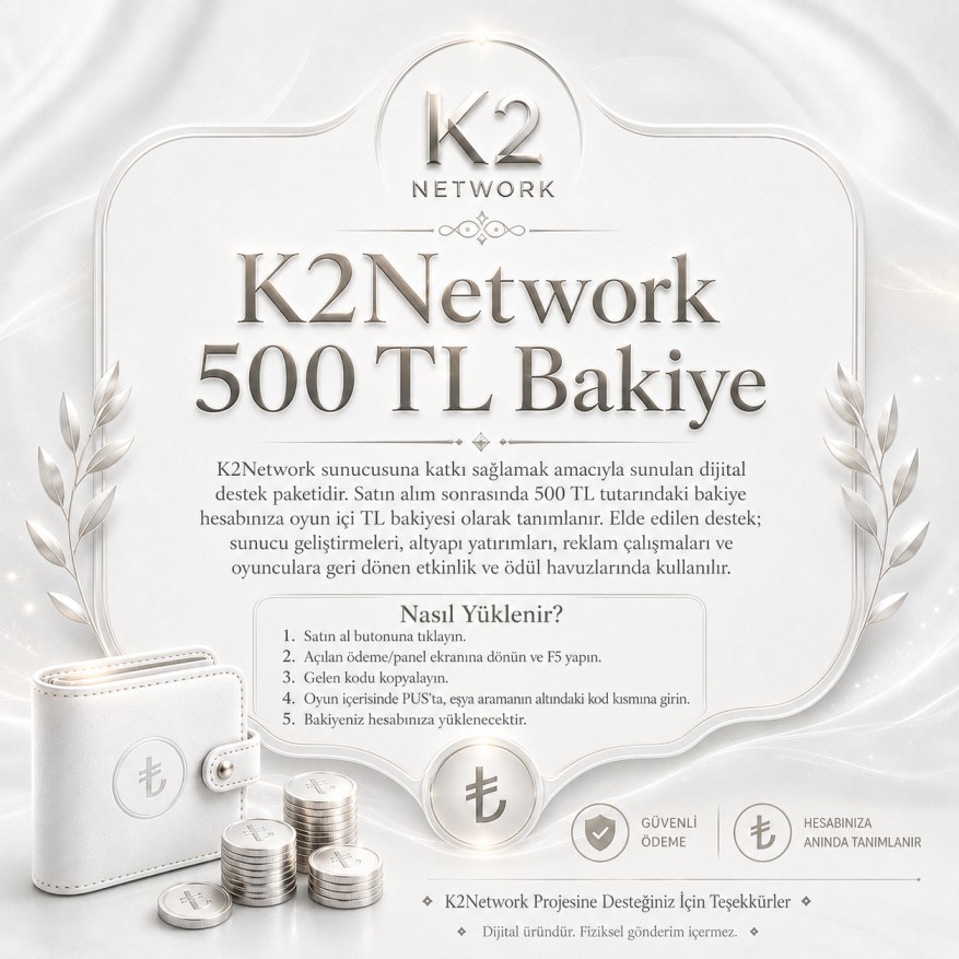 500 TL Bakiye